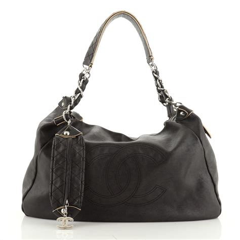 chanel lambskin edgy hobo handbag|CHANEL Lambskin Large Edgy Hobo Black .